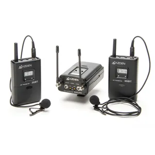 Azden 330LT UHF On-Camera Dual Body-Pack System ** 566.125-589.875 MHz Tx-Rx Kit