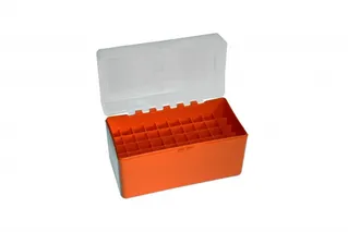 Megaline Ammo Box-50 Bullets C 30.06 Orange/Transparent **