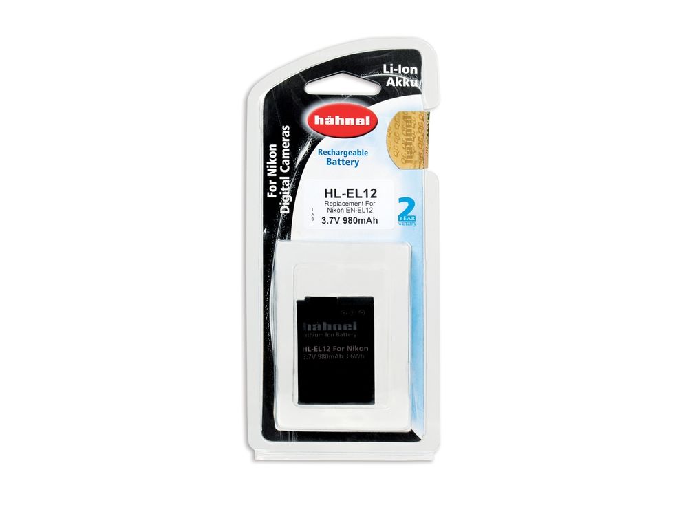Hahnel HL-EL12 980mAh 3.7V Battery for Nikon EN-EL12