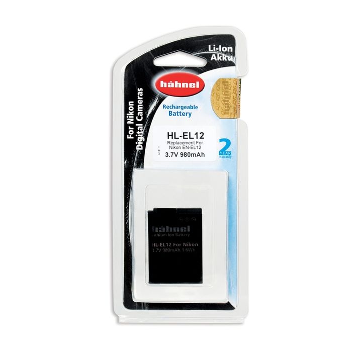 Hahnel HL-EL12 980mAh 3.7V Battery for Nikon EN-EL12