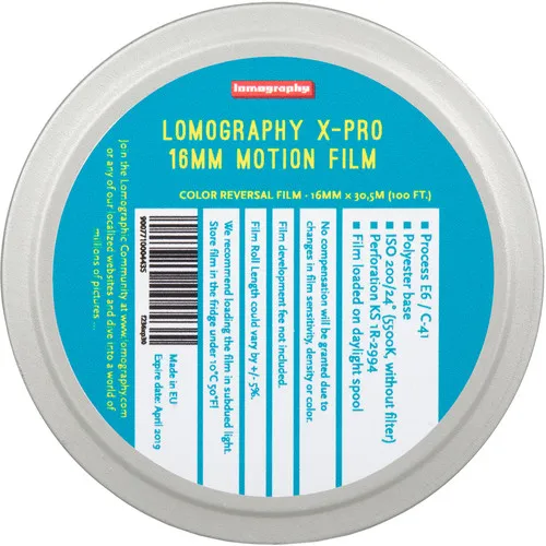 Lomography X-Pro Slide 200 Film (16mm, 100' Roll) **