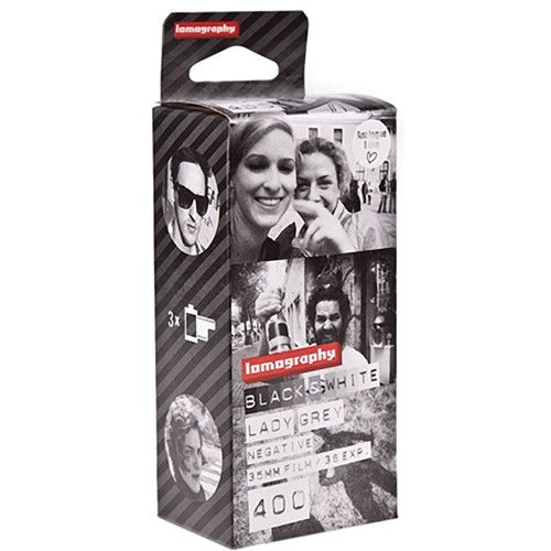 Lomography Lady Grey 35mm 36 Exposure Black & White Film (3 Pack)