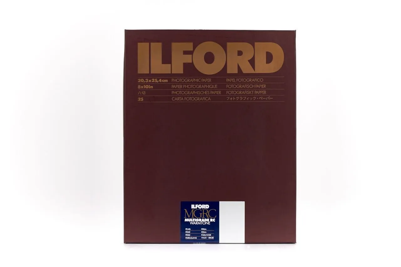 Ilford Multigrade RC Warmtone Pearl 8x10" Darkroom Paper 25 Sheets MGRCWT44M