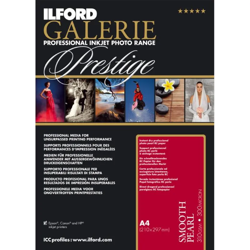 Ilford Galerie Prestige Smooth Pearl 310gsm A4 250 Sheets GPSPP
