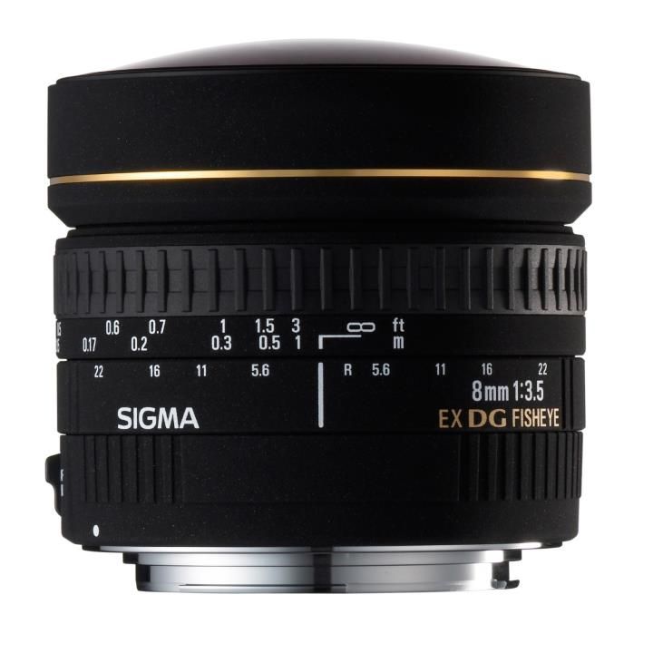 Sigma 8mm f/3.5 Ex DG Fisheye Circular Lens for Nikon **