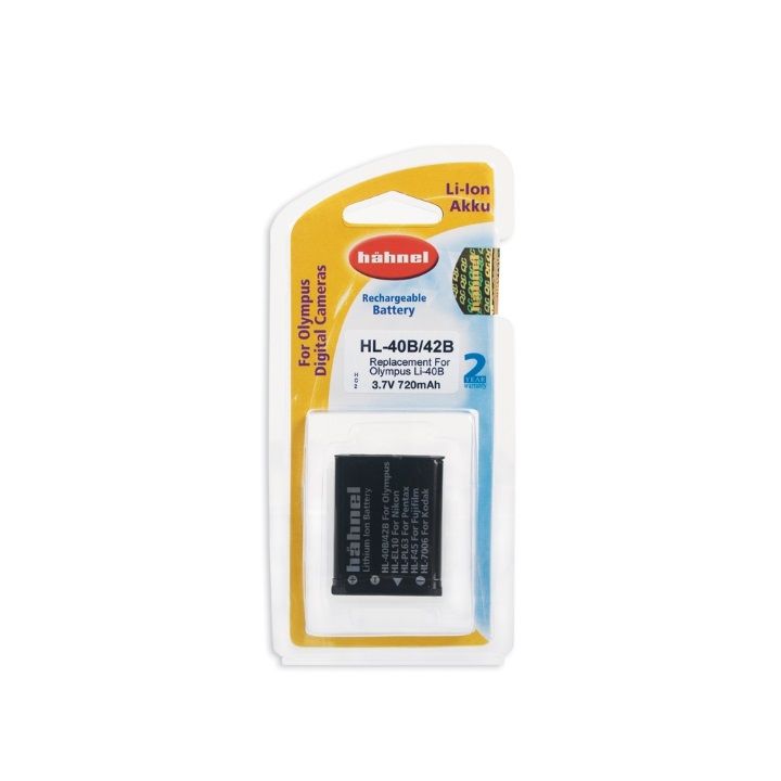 Hahnel HL-40B/42B 720mAH 3.7V Battery for Olympus Li-40B / Li-42B