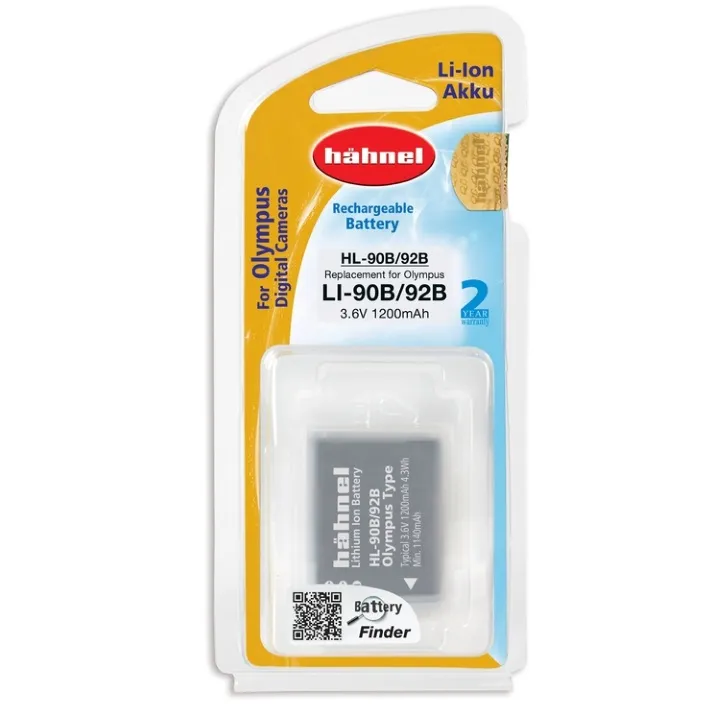 Hahnel HL-90B/92B Battery 1200mAh 3.6V for Olympus LI-90B / LI-92B