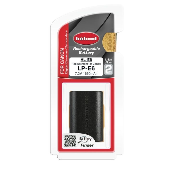 Hahnel LP-E6 1650mAh 7.2V Battery for Canon **