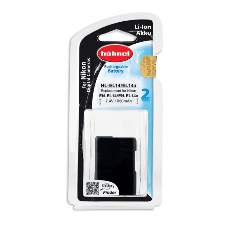 Hahnel HL-EL14/14a 1050mAh 7.4 Battery for Nikon EN-EL14 / EN-EL14a