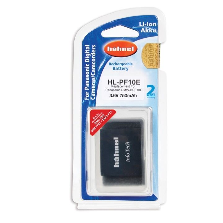 Hahnel DMW-BCF10E 750mAh 3.6V Battery for Panasonic **