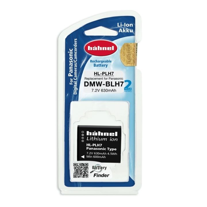Hahnel HL-PLH7 630mAh 7.2V Battery for Panasonic DMW-BLH7