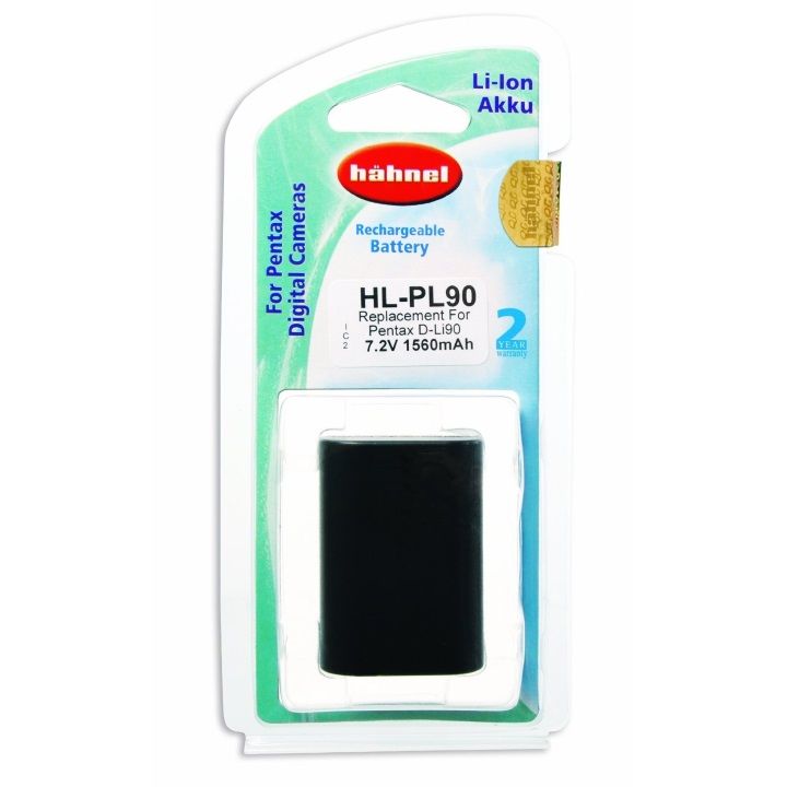 Hahnel HL-PL90 1560mAh 7.2V Battery for Pentax D-Li90 K-1 / K-3 / K-7 / K-5 / 645D**