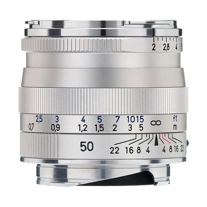 Zeiss Planar 50mm f/2.0 ZM Lens for Leica M-Mount - Silver