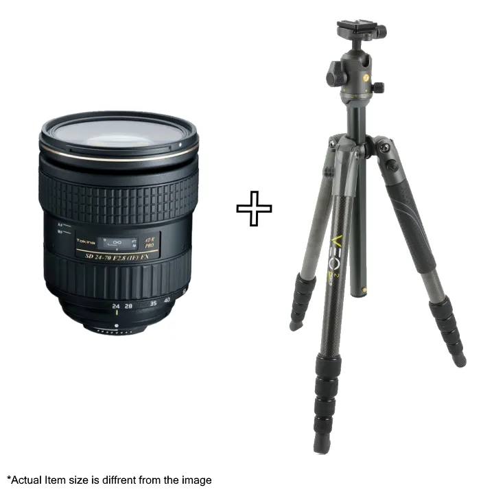 Tokina 24-70mm f/2.8 PRO FX Lens for Canon  + Vanguard VEO 2 265CB Tripod