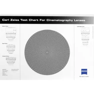 Zeiss Siemens Star Test Chart Compact Prime CP.2