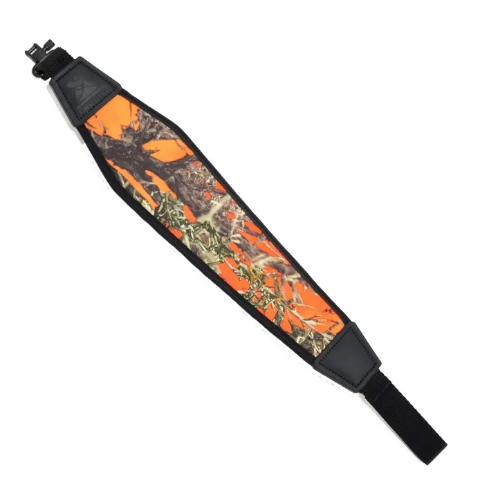 GrovTec Padded Nylon Rifle Sling With Swivels (TrueTimber Hunter Orange Camo)