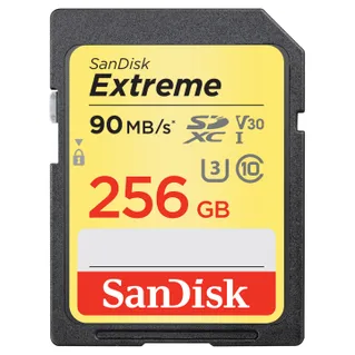 SanDisk Extreme SDXC UHS-I Memory Card 256GB 90MB/s 60MB/s W**