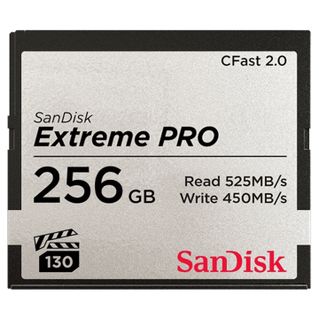 SanDisk Extreme PRO CFast 2.0 256GB 525MB/s R 450MB/s W VPG130 Card **