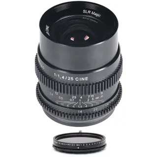 SLR Magic CINE Bundle 25mm F/1.4 lens & 52mm variable ND (II) E Mount