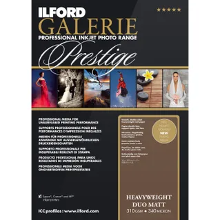 Ilford Galerie Prestige Heavy Weight Duo Matt Paper Sheets (310 GSM)