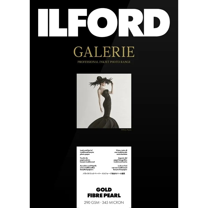 Ilford Galerie Gold Fibre Pearl 290gsm A3+ 32.9cm x 48.3cm 25 sheets