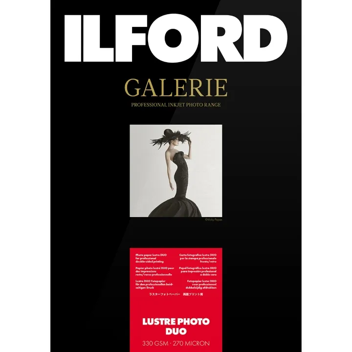 Ilford Galerie Lustre Photo Duo Paper Sheets (330 GSM)