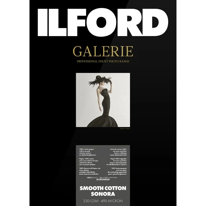 Ilford Galerie Smooth Cotton Sonora 320gsm 44" 111.8cm x 15m Roll