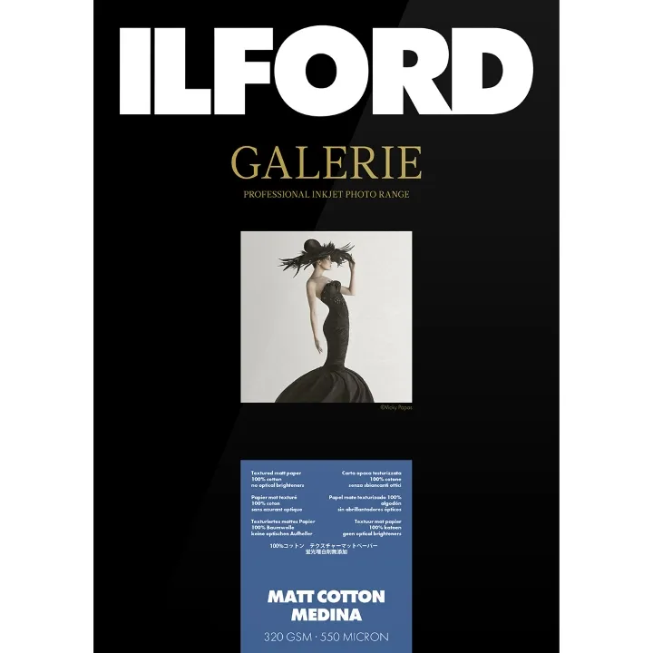 Ilford Galerie Matt Cotton Medina 320gsm A3+ 25 sheets**