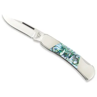 3" Genuine Abalone Executive Lockback