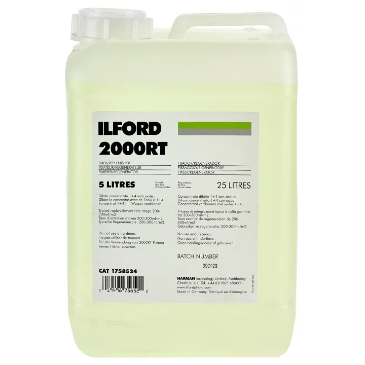 Ilford 2000RT Fixer Replenisher (Liquid) for Black & White Paper - 5L