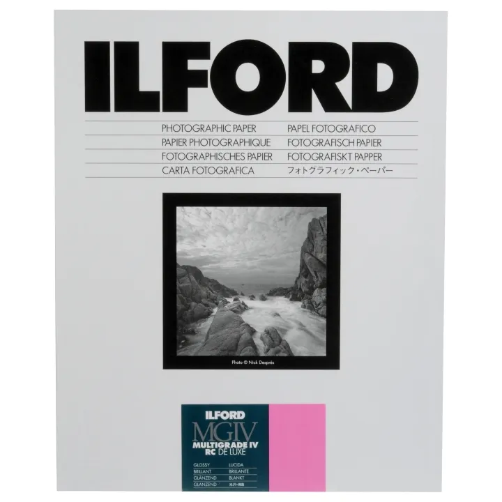 Ilford Multigrade IV RC Deluxe 1M Glossy 9.5x12" 10 Sheets Darkroom Paper MG4RC1M