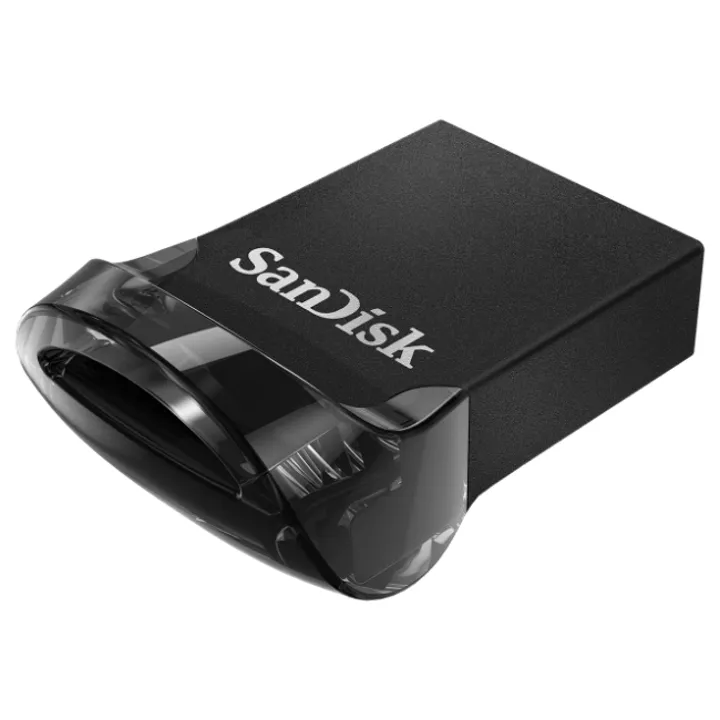 SanDisk Ultra Fit USB 3.1 CZ430 USB3.1 32GB Flash Drive (Black) - Plug & Stay