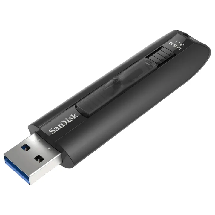 SanDisk Extreme GO USB 3.1 128GB Flash Drive (Black) - Retractable   **