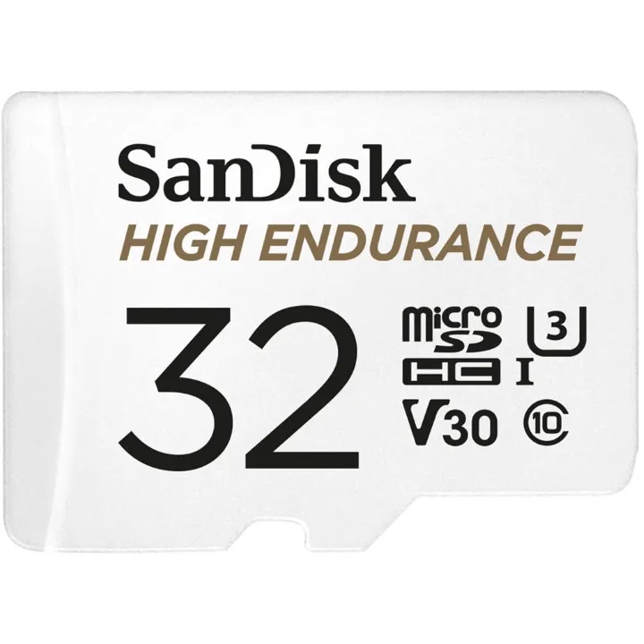 SanDisk High Endurance microSDHC 32GB 100MB/s R 40MB/s W UHS-I C10 U3 V30 Card