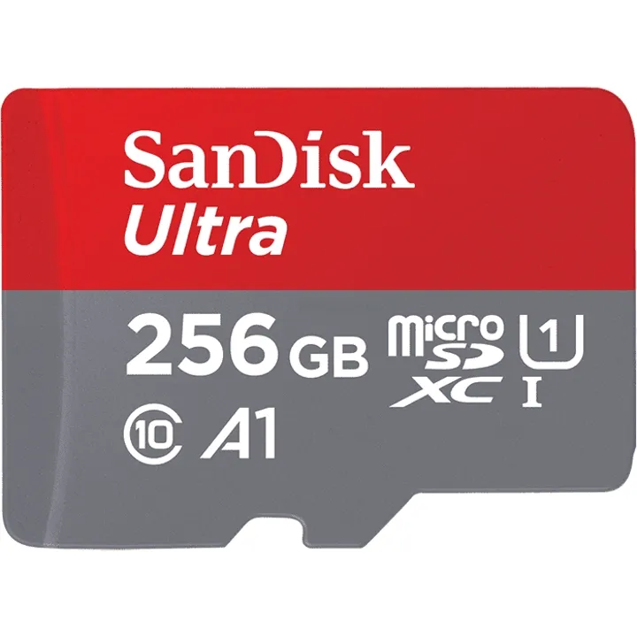 SanDisk Ultra microSDXC SQUAR C10 U1 UHS-1 256GB Memory Card - 100MB/s R