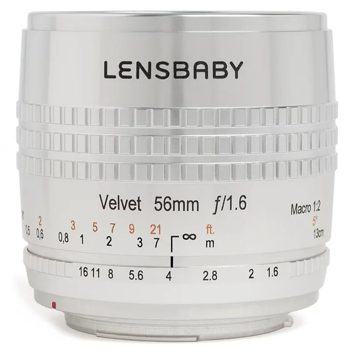Lensbaby Velvet 56mm f/1.6 SE Lens for Nikon F (Silver)