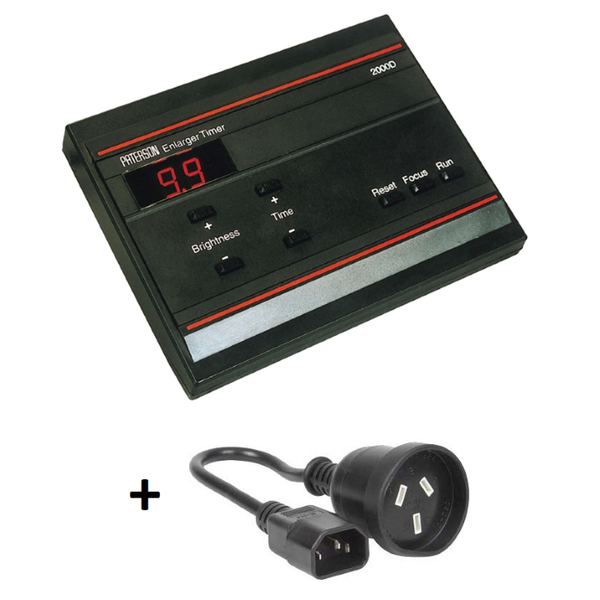 Paterson 2000D Darkroom Timer inc IEC Plug To 240v Socket 15cm Cable PTP745AUK C.R. Kennedy