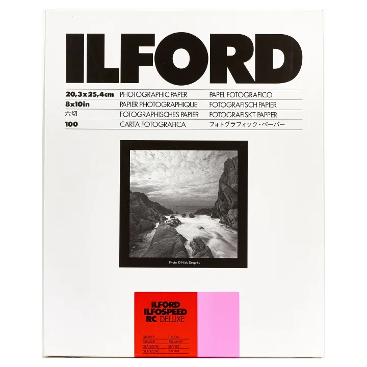 Ilford Ilfospeed RC Deluxe Glossy Grade 3 8x10" 100 ** Sheets Darkroom Paper ISRC31M