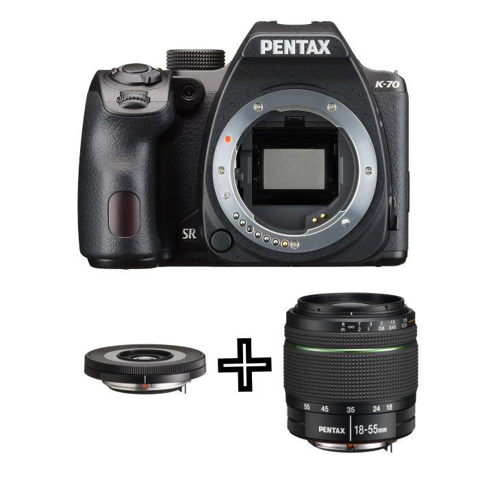 Pentax K70 +DA1855mm Lens + DA40mm f/2.8 Lens 16270K3 C.R. Kennedy
