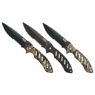 Bear & Son Bear Edge Brisk 9 3/4" Black Fixed Blade with Ballistic Sheath