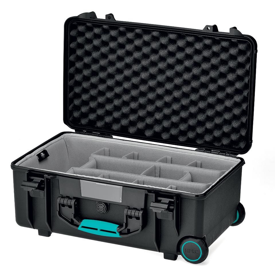 HPRC 2550W - Wheeled Hard Case with Second Skin & Dividers (Black)