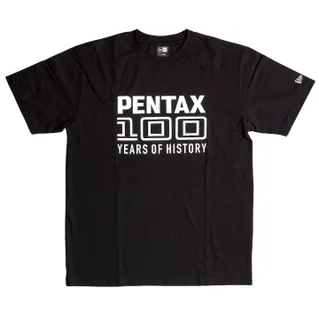 Pentax New Era 100th Tshirt BK/WT Medium