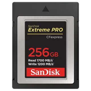 SanDisk Extreme PRO CFexpress Type B 256GB 1700MB/S R 1200MB/s W SDCFE Card