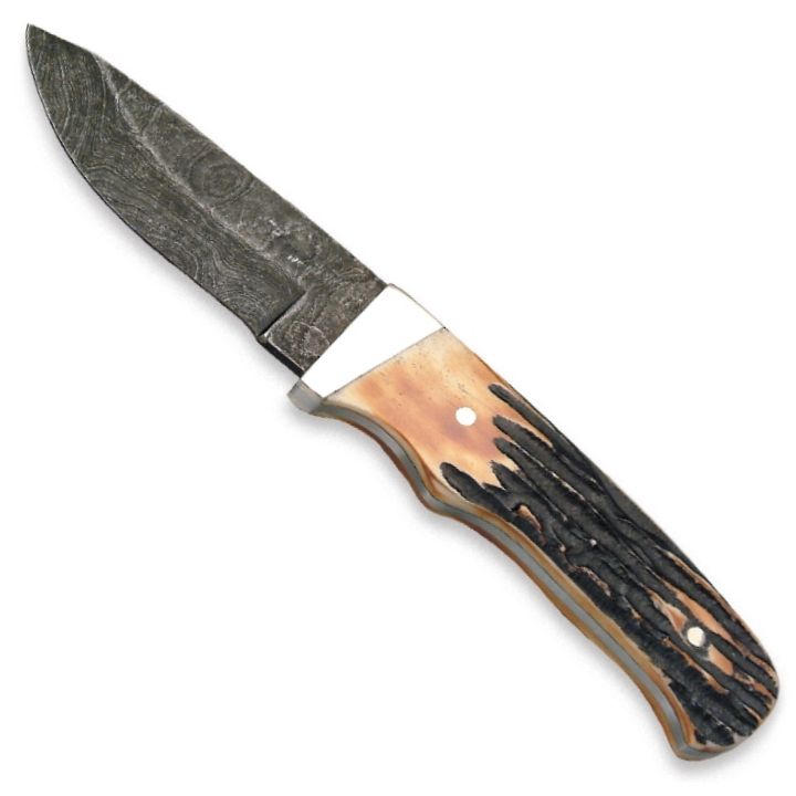 Bear & Son 7 7/8" Genuine India Stag Bone Pro Skinner Knife
