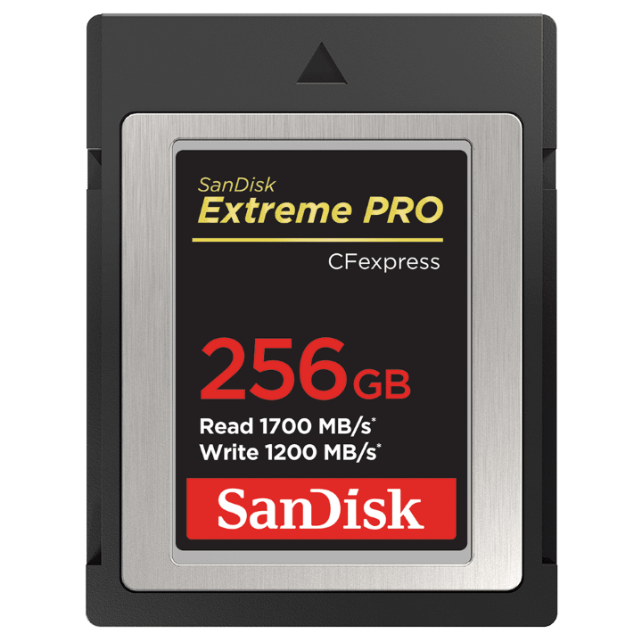SanDisk Extreme PRO CFexpress Type B 256GB 1700MB/S R 1200MB/s W SDCFE Card
