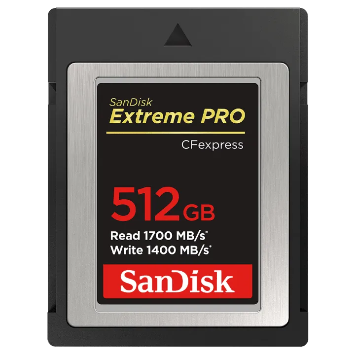 SanDisk Extreme PRO CFexpress Type B 512GB 1700MB/S R 1400MB/s W SDCFE Card