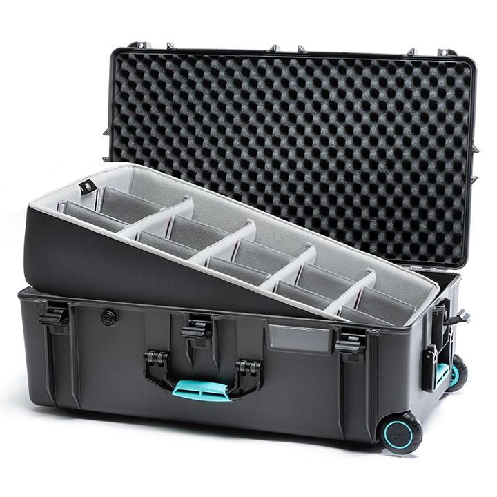 HPRC 2745W - Wheeled Hard Case with Second Skin Liner & Dividers (Gravel Grey)