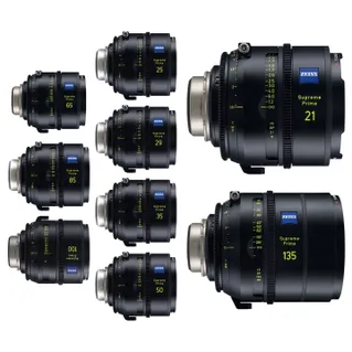 Zeiss Supreme Prime Feet Lens Set PL - 21, 25, 29, 35, 50, 65, 85, 100, 135