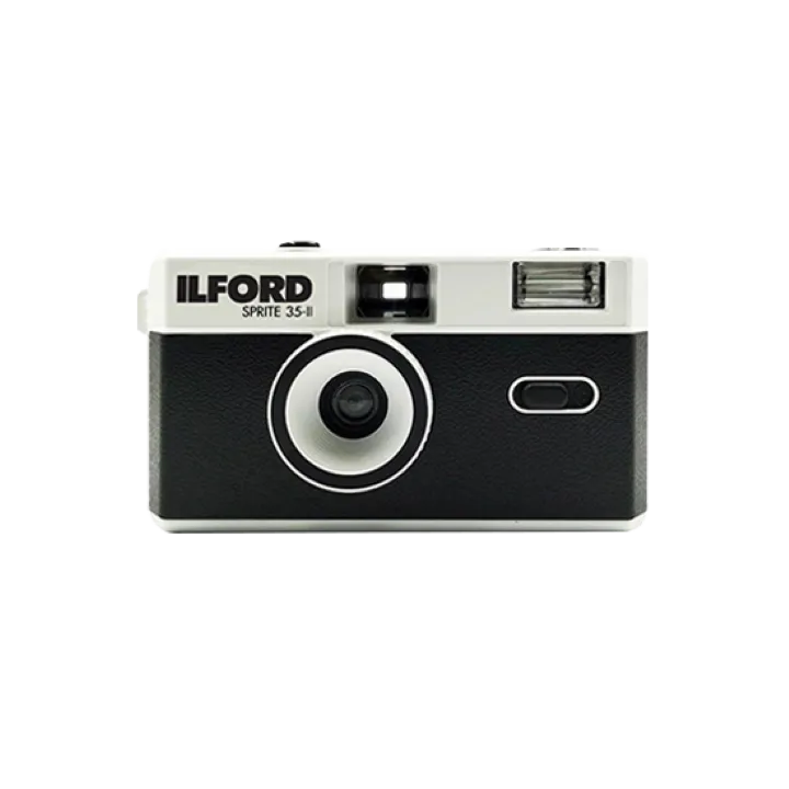 Ilford SPRITE 35-II Reusable Film Camera - Classic Black & Silver