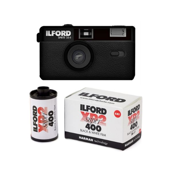 Ilford SPRITE 35II Reusable Camera Black + XP2 24 Film 2005152XP2